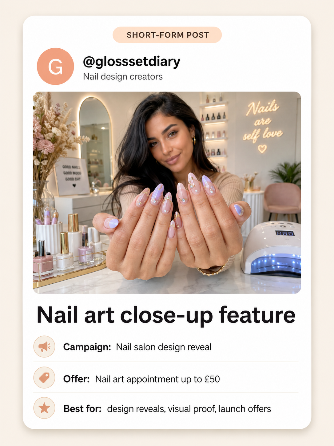 Illustrative result detail content moment for london creator campaigns